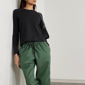 New LESET Maya Long-Sleeve Cotton T-Shirt Black Small.